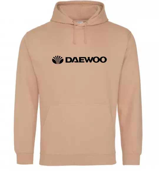 Женская толстовка (худи) Daewoo logo Песочный фото