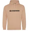 Женская толстовка (худи) Daewoo logo Песочный фото
