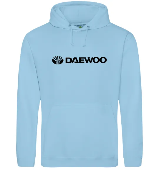 Женская толстовка (худи) Daewoo logo Голубой фото