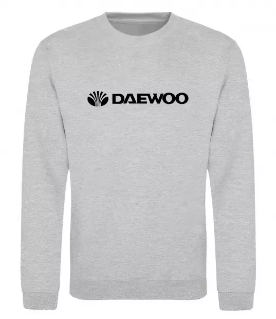 Свитшот Daewoo logo Серый меланж фото