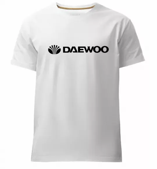 Мужская премиум футболка Daewoo logo Белый фото
