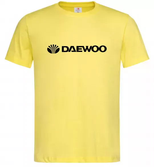 Мужская футболка Daewoo logo Лимонный фото