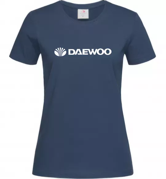 Женская футболка Daewoo logo Темно-синий фото
