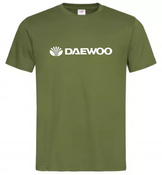 Мужская футболка Daewoo logo Оливковый фото