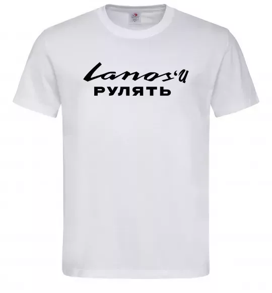 Чоловіча футболка Ланоси рулять Білий фото