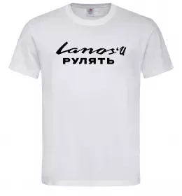 Мужская футболка Ланоси рулять Белый фото