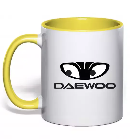 Чашка с цветной ручкой Daewoo Солнечно желтый фото