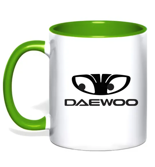 Чашка с цветной ручкой Daewoo Лаймовый фото