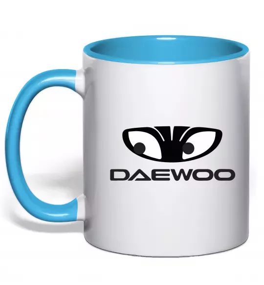 Чашка с цветной ручкой Daewoo Голубой фото