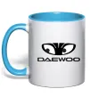 Чашка с цветной ручкой Daewoo Голубой фото