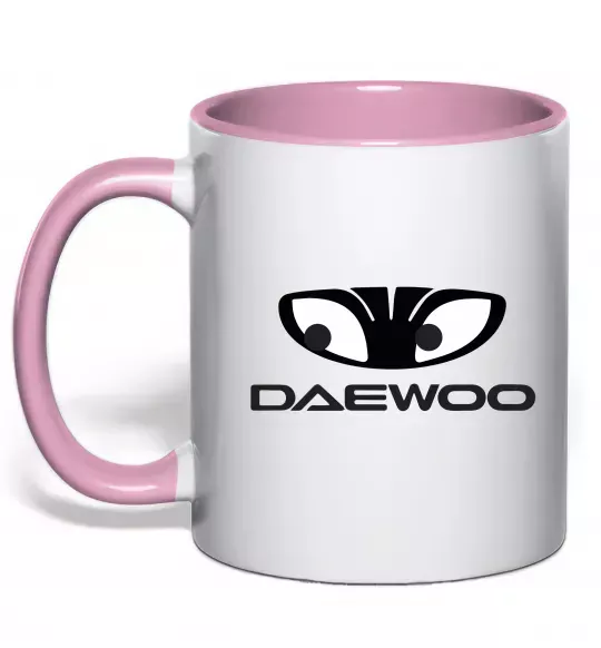 Чашка с цветной ручкой Daewoo Нежно розовый фото