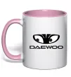 Чашка с цветной ручкой Daewoo Нежно розовый фото