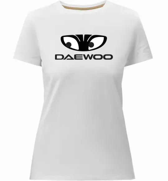 Женская премиум футболка Daewoo Белый фото