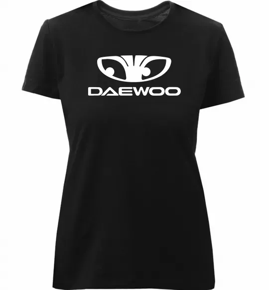 Женская премиум футболка Daewoo Черный фото