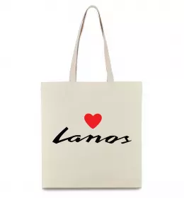 Эко-сумка Lanos heart Бежевый фото
