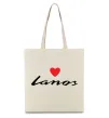 Эко-сумка Lanos heart Бежевый фото