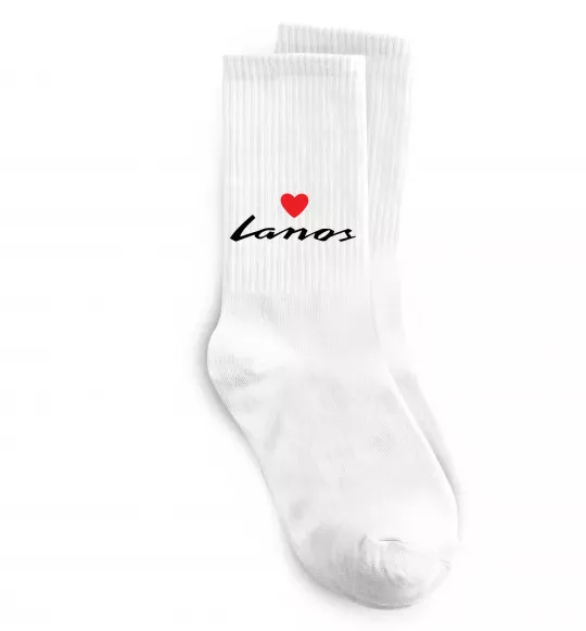 Шкарпетки Lanos heart Білий фото