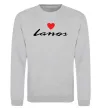 Свитшот Lanos heart Серый меланж фото
