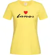 Женская футболка Lanos heart Лимонный фото