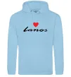 Мужская толстовка (худи) Lanos heart Голубой фото