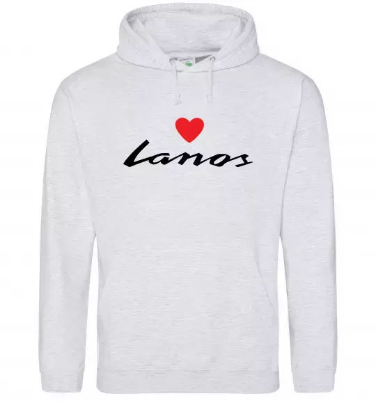 Жіноча толстовка (худі) Lanos heart Сірий меланж фото