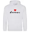 Жіноча толстовка (худі) Lanos heart Сірий меланж фото