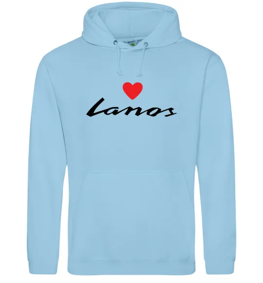 Женская толстовка (худи) Lanos heart Голубой фото