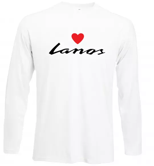 Лонгслив Lanos heart Белый фото
