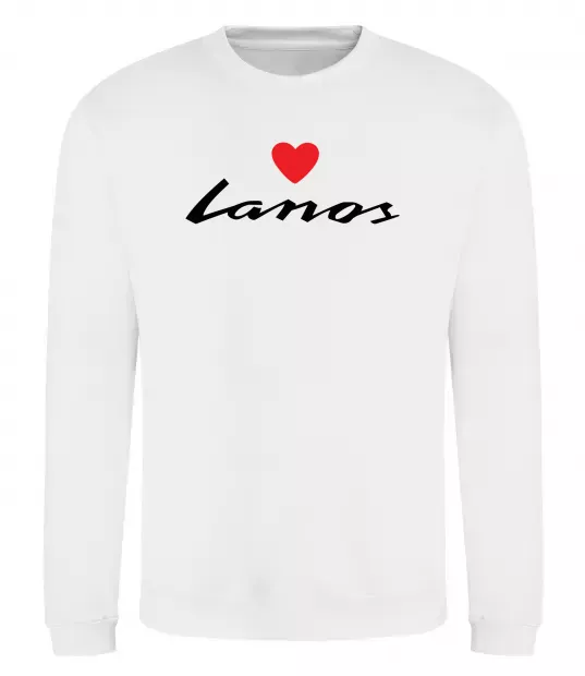 Свитшот Lanos heart Белый фото