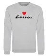 Свитшот Lanos heart Серый меланж фото
