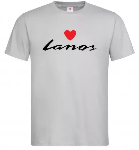 Мужская футболка Lanos heart Серый фото
