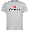 Мужская футболка Lanos heart Серый Мужская футболка Lanos heart Серый фото