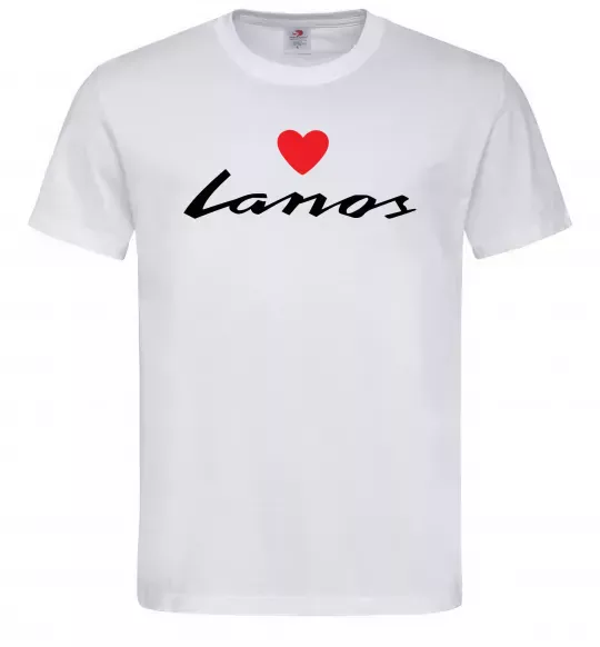 Мужская футболка Lanos heart Белый фото