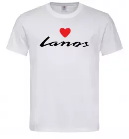 Мужская футболка Lanos heart Белый фото