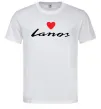 Мужская футболка Lanos heart Белый Мужская футболка Lanos heart Белый фото