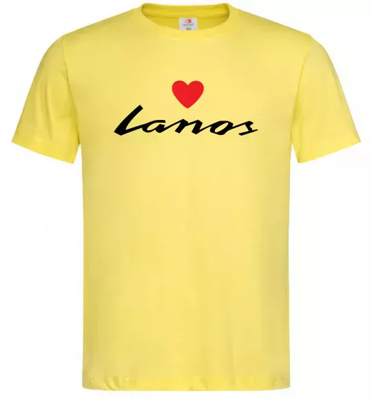 Мужская футболка Lanos heart Лимонный фото