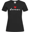 Женская футболка Lanos heart Черный фото