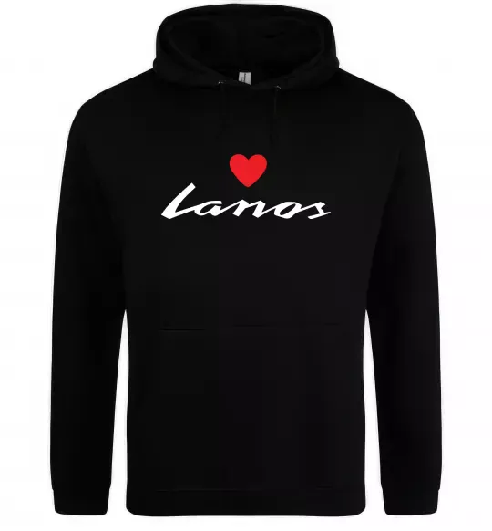 Мужская толстовка (худи) Lanos heart Черный фото