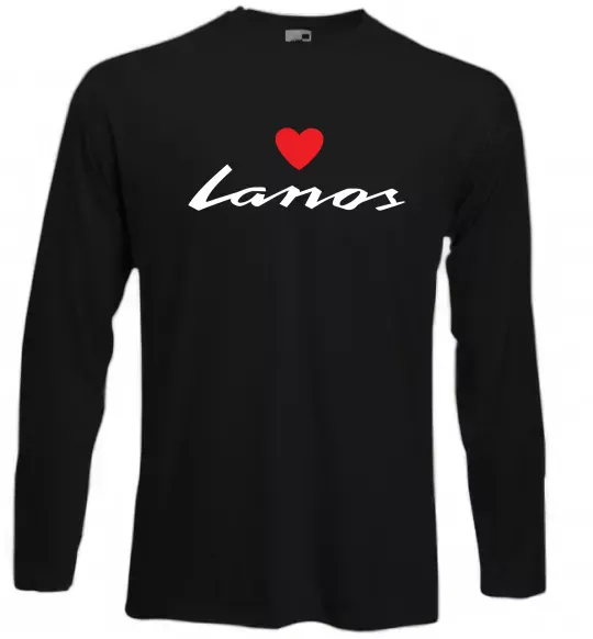 Лонгслив Lanos heart Черный фото
