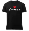 Мужская премиум футболка Lanos heart Черный фото