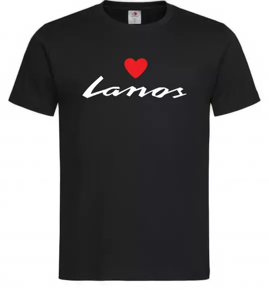 Мужская футболка Lanos heart Черный фото