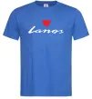Мужская футболка Lanos heart Ярко-синий Мужская футболка Lanos heart Ярко-синий фото