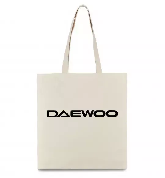 Эко-сумка Daewoo напис Бежевый фото