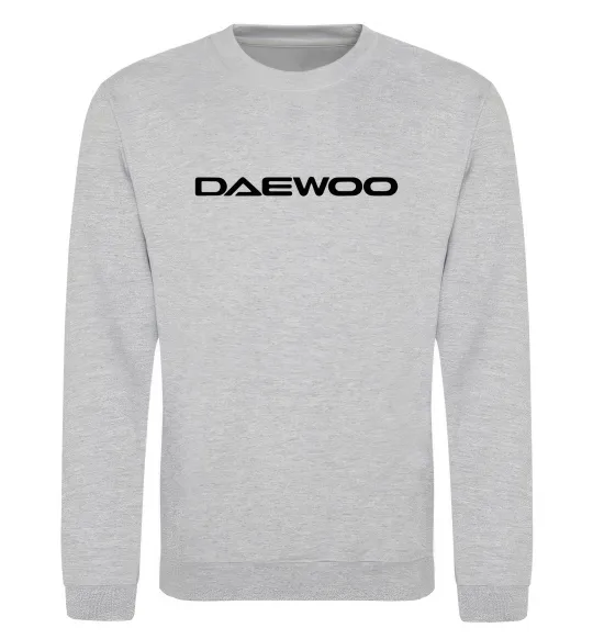 Свитшот Daewoo напис Серый меланж фото