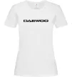 Женская футболка Daewoo напис Белый фото