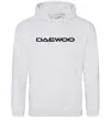 Мужская толстовка (худи) Daewoo напис Серый меланж фото