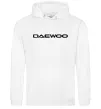 Жіноча толстовка (худі) Daewoo напис Білий фото