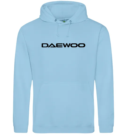Женская толстовка (худи) Daewoo напис Голубой фото