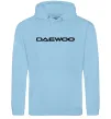 Женская толстовка (худи) Daewoo напис Голубой фото