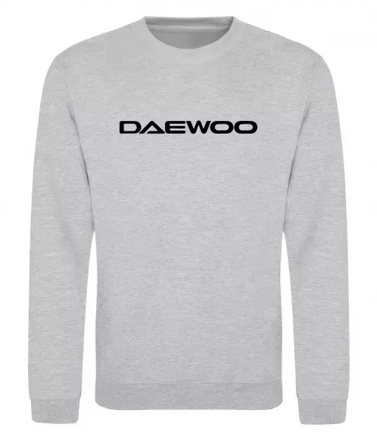 Світшот Daewoo напис Сірий меланж фото